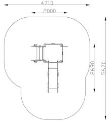 Игровой комплекс 070279.21 для детей 2-4 года для уличной площадки, фото 2