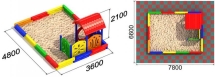 Песочный дворик 2 для детской площадки Песочный дворик 2 для детской площадки
