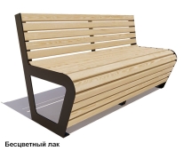 Скамейка уличная Клин, Лиственница 3 м