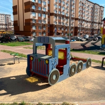 Игровой комплекс Грузовичок-песочница ВСТ 1125 для детской площадки Игровой комплекс Грузовичок-песочница ВСТ 1125 для детской площадки