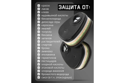 Фильтр противогазовый Jeta Safety для защиты от органических, неорганических, кислых газов и аммиака класса АВЕК2, 60 шт 6641-box, фото 4