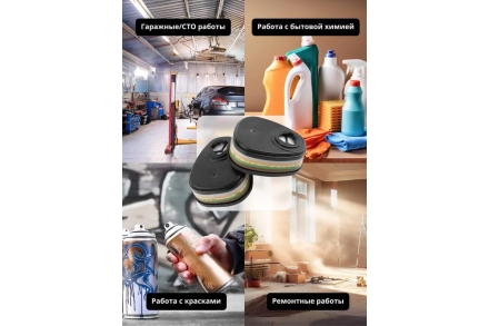 Фильтр противогазовый Jeta Safety для защиты от органических, неорганических, кислых газов и аммиака класса АВЕК2, 60 шт 6641-box, фото 6
