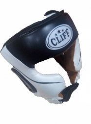 Шлем боксерский CLIFF ULI-5007 закрытый (FLEX) бело-черный р.L