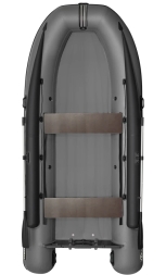 Моторная лодка ПВХ Фрегат 390 FM Jet/L/S (ФМ Джет/Л/С) с фальшбортом Серый, фото 1