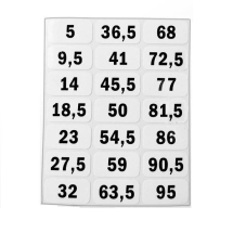 Комплект наклеек на весовой стек № 1 (для SP10/SP50/PP50)
