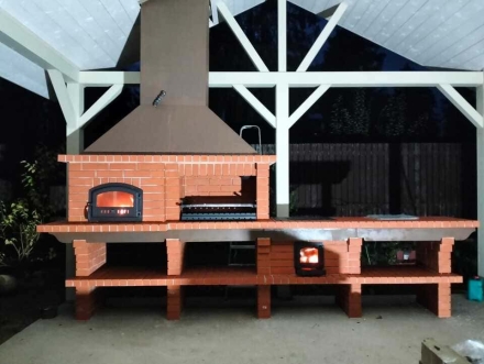 Печь Аристократ 750 Прямоугольный кирпич графитовый серый, фото 3