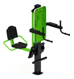 Жим ногами+Брусья (зеленый) - Уличный тренажер - СТ 023-12, фото 3 Жим ногами+Брусья (зеленый) - Уличный тренажер - СТ 023-12, фото 3