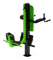 Жим ногами+Брусья (зеленый) - Уличный тренажер - СТ 023-12, фото 4 Жим ногами+Брусья (зеленый) - Уличный тренажер - СТ 023-12, фото 4
