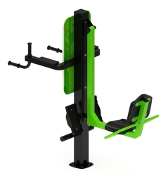 Жим ногами+Брусья (зеленый) - Уличный тренажер - СТ 023-12, фото 2 Жим ногами+Брусья (зеленый) - Уличный тренажер - СТ 023-12, фото 2
