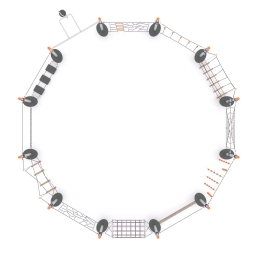 Канатная конструкция для лазания-12.01, фото 3