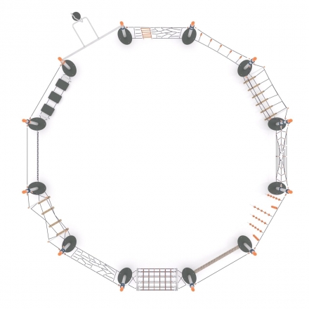 Канатная конструкция для лазания-12.01, фото 3