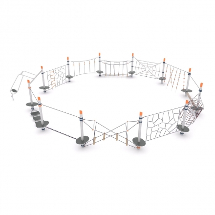 Канатная конструкция для лазания-12.01, фото 4