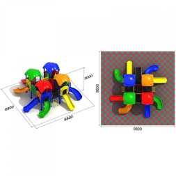 Детская игровая площадка Каравай 2.2, фото 3 Детская игровая площадка Каравай 2.2, фото 3