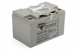 Тяговый гелевый аккумулятор RuTrike 6-EVF-60 (12V60A/H C3)