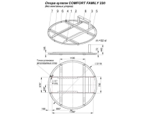 Купель COMFORT FAMILY 220 COLD (термоберёза)