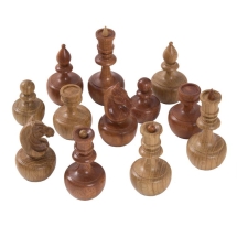 Шахматные фигуры &quot;Неваляшки&quot;, бук-орех