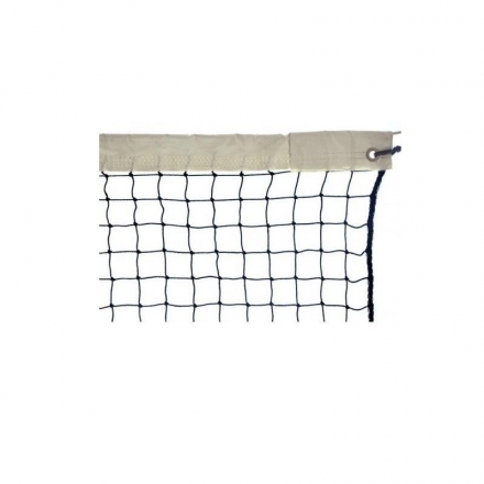 Сетка для большого тенниса Ø-2,8 мм, зелёная, обшитая капроном с 4-х сторон, фото 1