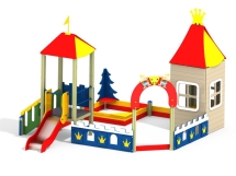 МФ 3.26 Песочный дворик с горкой Н=700 мм МФ 3.26 Песочный дворик с горкой Н=700 мм