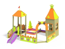 МФ 3.26 Песочный дворик с горкой Н=700 мм МФ 3.26 Песочный дворик с горкой Н=700 мм