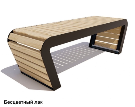 Скамейка уличная Времена года, Лиственница 1,5 м, фото 2
