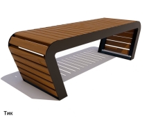 Скамейка уличная Времена года, Лиственница 1,5 м