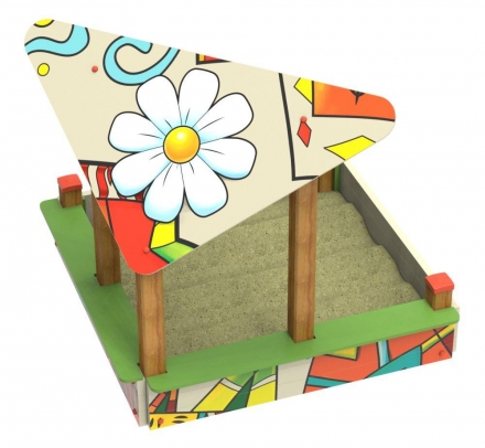 Песочница &quot;Ромашка&quot;, паттерн &quot;Этник&quot; ПС021.00.03.01.17, фото 1