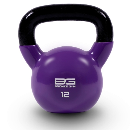 Гиря BRONZE GYM в виниловой оболочке 12 кг, фото 1