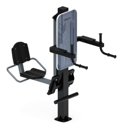 Жим ногами+Брусья (серый) - Уличный тренажер - СТ 023-13, фото 1 Жим ногами+Брусья (серый) - Уличный тренажер - СТ 023-13, фото 1