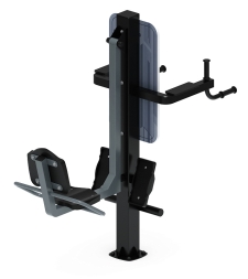 Жим ногами+Брусья (серый) - Уличный тренажер - СТ 023-13, фото 3 Жим ногами+Брусья (серый) - Уличный тренажер - СТ 023-13, фото 3