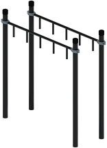 Воркаут ЛОВ 108 серый ВТ 102.10-03