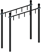 Воркаут ЛОВ 108 серый ВТ 102.10-03