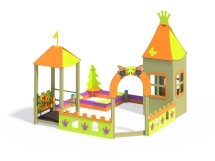 МФ 3.261 Песочный дворик Белоснежка без горки МФ 3.261 Песочный дворик Белоснежка без горки