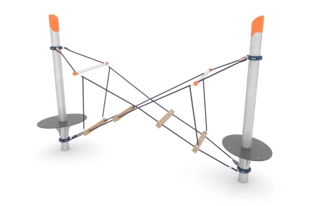 Канатная конструкция для лазания серии MO-01.02, фото 1