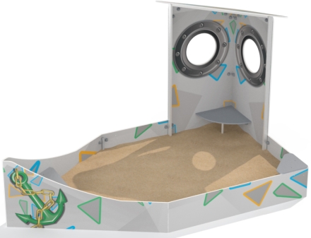 Песочница Кораблик ПС105.00 для детской площадки, фото 1