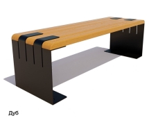 Скамейка уличная Симферополь (банкетка), Лиственница 1,2 м