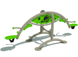Качели балансир Спутник для детской площадки зеленый, фото 1 Качели балансир Спутник для детской площадки зеленый, фото 1