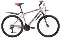 Велосипед Black One Onix серебристо-оранжевый 18&quot;