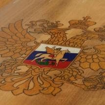 Нарды резные ручной работы &quot;Тандем&quot; Россия, дерево, размер 63х32х7 см)