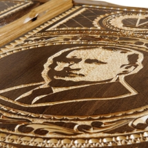 Нарды резные ручной работы &quot;Тандем&quot; Россия, дерево, размер 63х32х7 см)