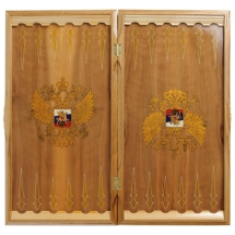 Нарды резные ручной работы &quot;Тандем&quot; Россия, дерево, размер 63х32х7 см)