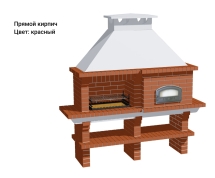 Печь Аристократ 760 Прямоугольный кирпич красный