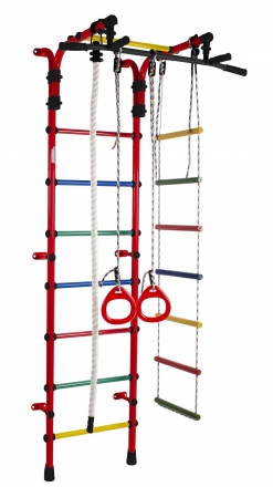 Детский спортивный комплекс &quot;Формула здоровья&quot; &quot;Орлёнок-1А плюс&quot; красный/радуга, фото 1