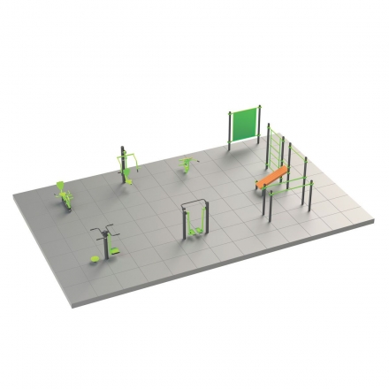 S-1002 Спортивная площадка 104 кв.м Zavodsporta, фото 1