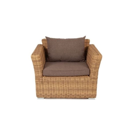 Зона 9 Капучино лаунж-зона из искусственного ротанга (гиацинт), цвет соломенный, фото 7