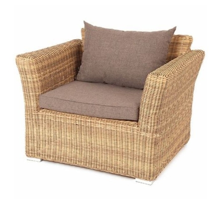 Зона 9 Капучино лаунж-зона из искусственного ротанга (гиацинт), цвет соломенный, фото 5