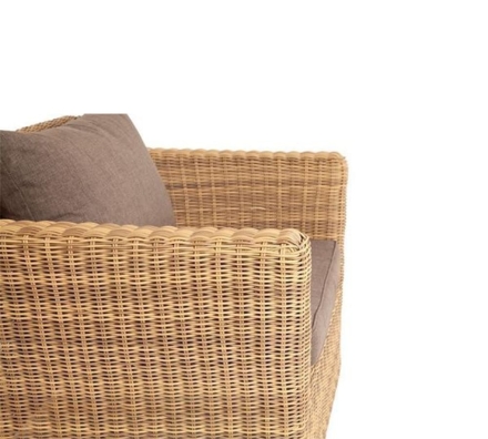 Зона 9 Капучино лаунж-зона из искусственного ротанга (гиацинт), цвет соломенный, фото 6