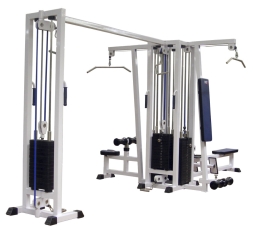 4-х позиционная станция с перекрестной тягой (грузоблок) белый Barbell МВ 3.16 