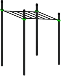 Воркаут ЛОВ 89 зеленый ВТ 101.07-02, фото 4