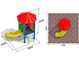 Детская площадка Малютка 3.3, фото 2 Детская площадка Малютка 3.3, фото 2