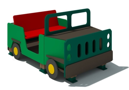 Игровой элемент ДГС Джип для детской площадки, фото 1